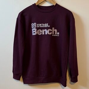 Bench Burgundy Crewneck Sweater